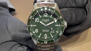 NEW SeaQ GREEN 2022 GLASHÜTTE ORIGINAL  SeaQ Panorama Date 格拉苏蒂原创  大日历腕表 [upl. by Offen77]