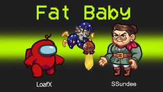 NEW FAT BABY MOD in AMONG US [upl. by Enahpad495]