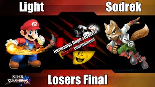 Ghsst  Light MarioSheik Vs Sodrek Fox  Losers Finals  Smash 4 [upl. by Madelon528]