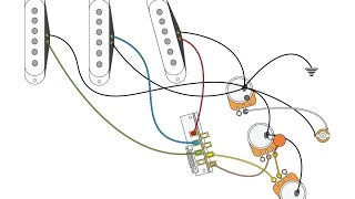 50s or Vintage Style wiring for a Stratocaster [upl. by Nrojb]