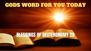 PROPHETIC WORD Blessings Of Deuteronomy 28  Bible Studies [upl. by Cruce902]