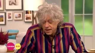 Bob Geldof  first interview since Peaches death  Lorraine 4th July 2014 [upl. by Esilana]