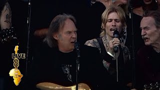 Neil Young  Rockin In The Free World Live 8 2005 [upl. by Ahsela]