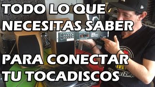 Cómo conectar tu tocadiscos a un amplificador equipo estéreo y altavoces pasivos o activos [upl. by Edia245]