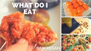 What do I eat in a day  Raw vegan  Recipe zoodles [upl. by Tillio872]