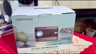 DBPower S5 Projector Unboxing And Overview  Is It Worth Getting [upl. by Anelrahc]