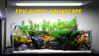 Epic Guppy Aquarium Turorial [upl. by Anerbes]