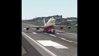 Emergency Plane takeoff Boeing 747 shorts [upl. by Tadeo35]