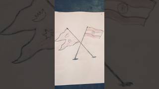 Nepal ❤️ India flag drawing shorts ytshorts prahladrautskgh [upl. by Anoyek]