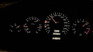 MercedesBenz W140 S420 Acceleration 0220 KMH [upl. by Bebe]