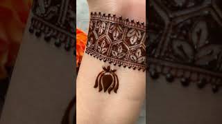 Simple mehendi design  wrist mehendi shorts mehndi youtubeshorts ytshorts mehndidesign henna [upl. by Macnair]