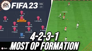 THE BEST FORMATION Best 4231 Custom Tactics FIFA 23 [upl. by Nytsua]