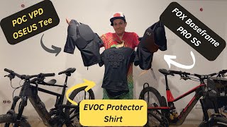 Protektoren Shirts im Vergleich EVOC FOX und POC– Die leichte Alternative [upl. by Bluefarb517]