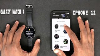 Samsung Galaxy Watch 4  Work With iPhone [upl. by Otsirave]