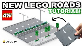 Custom Build with the New LEGO City Road Plates  Full Tutorial [upl. by Bathulda277]