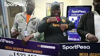 Kshs 15 Million SportPesa Mega Jackpot bonus winners [upl. by Rubbico]