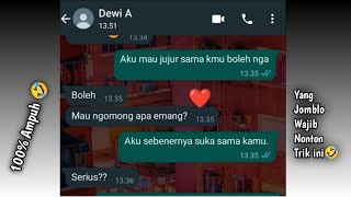 CARA NEMBAK WANITA YANG CUEK LANGSUNG DI TERIMA DI WhatsApp  Auto Jadi Baper Banget [upl. by Haram447]