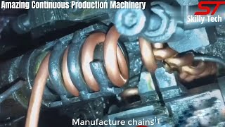 Spring Coiling Machines Process How Spring is formed Springs Making on Auto Machine Springs [upl. by Ayikal]