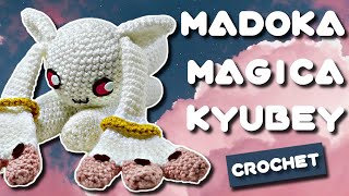 Puella Magi Madoka Magica Kyubey Crochet Amigurumi Plushy Tutorial [upl. by Osnofla184]