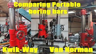 Differences in Kwikway Van Norman amp Waida Portable Boring bars amp things to look for before u buy [upl. by Koerner117]