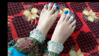 My beautiful toe rings Toe rings collection 💍 my silver anklets designsilver Payal collection [upl. by Narad591]