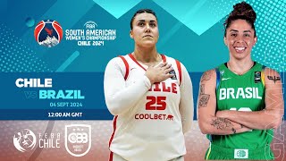 Chile vs Brazil  FIBA South American Womens Championship 2024 live score update [upl. by Nada]