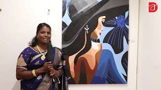 Meyamma Pandivelu  Women Power Art Exhibition 2024  Season 5  By Dessin Academy  Art Houz [upl. by Nuhsal484]