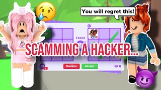 I Scammed A Hacker In Adopt Me But Then This Happened SHOCKING [upl. by Gilford]