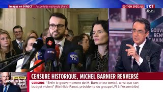 LCI  Le direct après lannonce de la censure • Darius Rochebin — 20h34 mercredi 4 décembre 2024 [upl. by Tanney961]