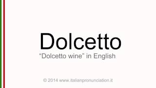 Correct italian pronunciation of dolcetto [upl. by Michaud916]