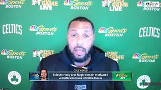 Eddie House fires back at Cole Anthony for Celtics motivating comments [upl. by Adella195]