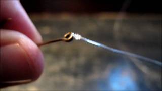 How to tie on a fish hook the quickest easiest and best knot you can use [upl. by Elitnahc]