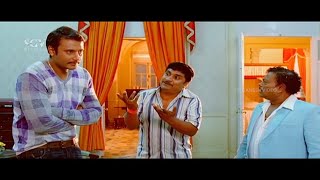 Darshan Kuri Prathap amp Sadhu Kokila Super Duper Comedy Scenes  Brundhavana Kannada Movie [upl. by Elmajian]