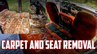 Carpet amp Seat Removal amp Cleaning  Crew Cab Square Body Chevy  Interior Updates Part 2 [upl. by Uriah]