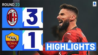 MILANROMA 31  HIGHLIGHTS  Incredible win for the Rossoneri in thriller  Serie A 202324 [upl. by Arette]