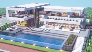 Minecraft Tutorial  Modern House  Gracium  Modern City 23 [upl. by Goda]