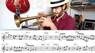 Chet Baker  Almost like being in love trumpet solo transcription [upl. by Child]