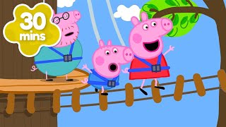 Peppas Wobbly Bridge Challenge 🐽  Peppa Pig Full Episodes [upl. by Wayne]