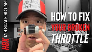 How To Fix Your Broken Throttle  Haiboxing 118 scale rc car [upl. by Neelhtak]