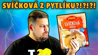 Jak chutná SVÍČKOVÁ Z PYTLÍKU To se nedá vyprávět to musíte vidět 🤮 [upl. by Merrell136]