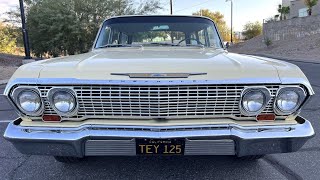 1963 Chevrolet Belair Station Wagon 61450 Actual Miles 283 2bbl V8 PowerGlide Automatic [upl. by Adnerol]