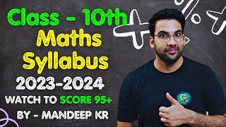 Class 10th Maths Syllabus 202324  CBSE  By GREENBoard [upl. by Terra613]