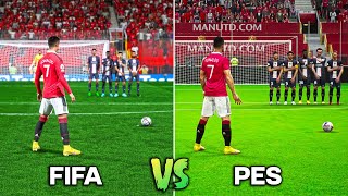 CRISTIANO RONALDO Free Kicks • FIFA vs PES 20052023 [upl. by Arlo]