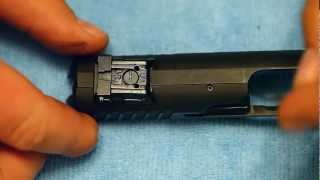 How To Remove Rear Sight On Tanfoglio Witness [upl. by Ennaharas]