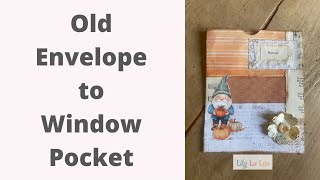 Making a Pocket from an Old Junk Mail Envelope [upl. by Anelra]