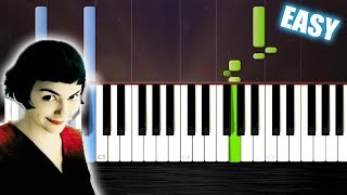 Comptine dun autre été  Amélie  EASY Piano CoverTutorial by PlutaX  Synthesia [upl. by Clarine]