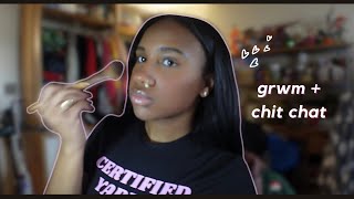 Chit Chat GRWM  am I doin vlogmas  turning 20 life update [upl. by Vivie]