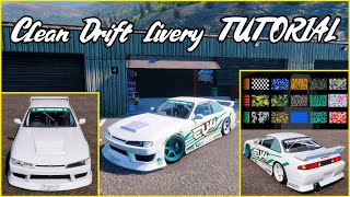 CarX Drift  Livery Tutorial Clean Drift Design GUIDE EXPLAINED FULL [upl. by Dubenko830]