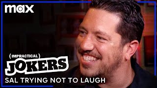 9 Straight Minutes of Sal Trying Not To Laugh  Impractical Jokers  Max [upl. by Lamdin952]