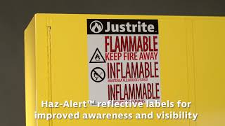 Justrite Safety Cabinets  30 second video [upl. by Anneg685]